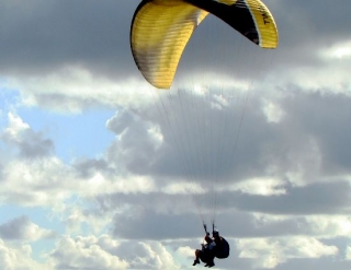  Paragliding flight Megeve